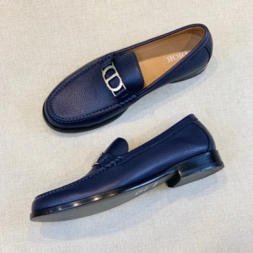 디올 남성 모던 블루 로퍼 - Mens Blue Loafer 
