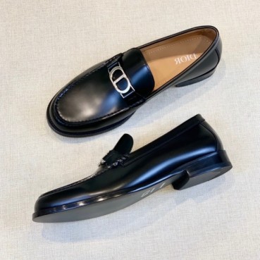 디올 남성 모던 블랙 로퍼 - Mens Black Loafer 