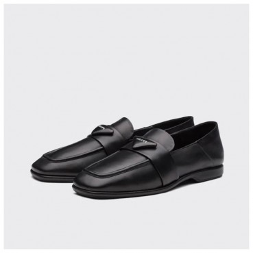 프라다 남성 클래식 블랙 로퍼 - Mens Black Loafer 