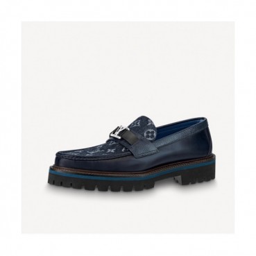루이비통  남성 레더 로퍼 Size(240 - 275) Navy 