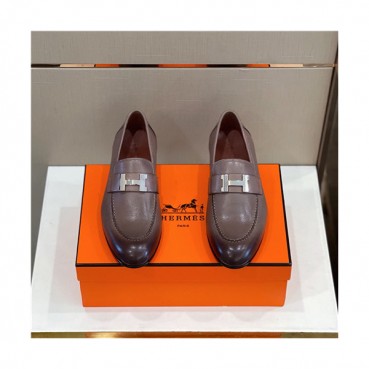 Hermes 2021 Men's Leather Loafer,HERS0530 - 에르메스 2021 남성용 레더 로퍼,Size(240