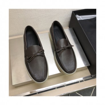 Ermenegildo Zegna 2021 Men's Loafer,ZEGS0050 - 제냐 2021 남성용 레더 로퍼,Size(240