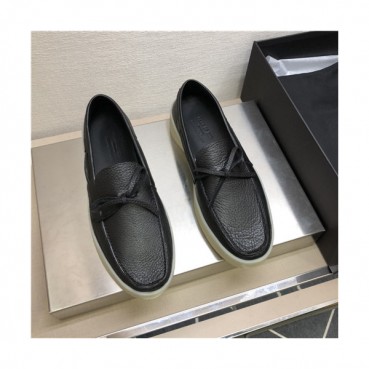 Ermenegildo Zegna 2021 Men's Loafer,ZEGS0048 - 제냐 2021 남성용 레더 로퍼,Size(240