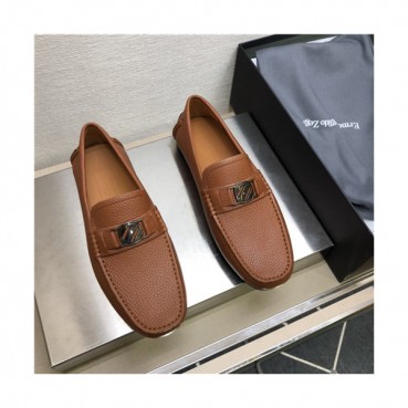 Ermenegildo Zegna 2021 Men's Loafer,ZEGS0044 - 제냐 2021 남성용 레더 로퍼,Size(240