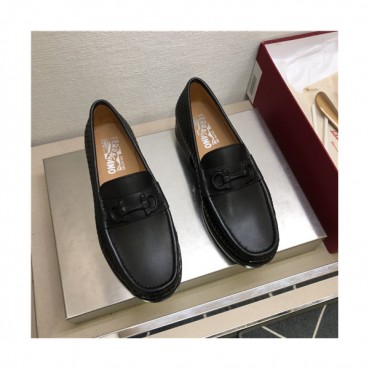 Salvatore Ferragamo 2021 Men's Leather Loafer,FGMS0597 - 페라가모 2021 남성용 레더 로퍼,Size(240