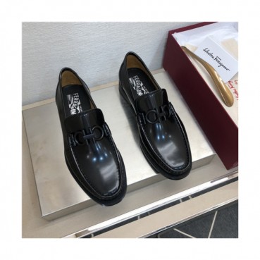 Salvatore Ferragamo 2021 Men's Leather Loafer,FGMS0595 - 페라가모 2021 남성용 레더 로퍼,Size(240