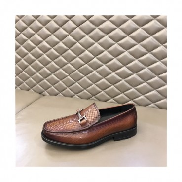 Salvatore Ferragamo 2021 Men's Leather Loafer,FGMS0592 - 페라가모 2021 남성용 레더 로퍼,Size(240