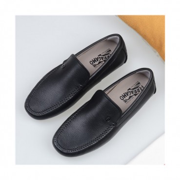 Salvatore Ferragamo 2021 Men's Leather Loafer,FGMS0575 - 페라가모 2021 남성용 레더 로퍼,Size(240