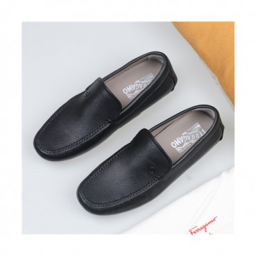 Salvatore Ferragamo 2021 Men's Leather Loafer,FGMS0573 - 페라가모 2021 남성용 레더 로퍼,Size(240