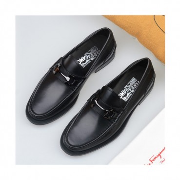 Salvatore Ferragamo 2021 Men's Leather Loafer,FGMS0571 - 페라가모 2021 남성용 레더 로퍼,Size(240
