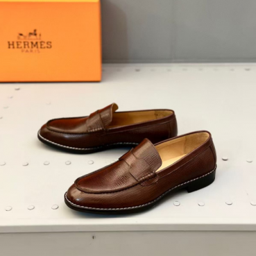 Hermes 에르메스 남성 브라운 로퍼 - Hermes Mens Brwon Loafer 