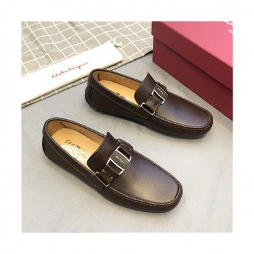 Salvatore Ferragamo 2021 Men's Leather Loafer - 페라가모 2021 남성용 레더 로퍼,Size(240