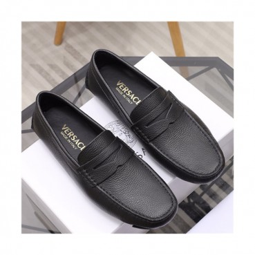 Versace 2021 Men's Leather Loafer - 베르사체 2021 남성용 레더 로퍼,Size(240