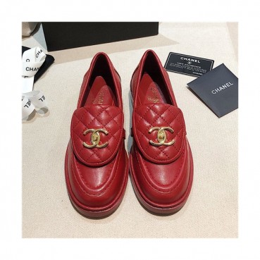Chanel 2021 Women's Leather Loafer - 샤넬 2021 여성용 레더 로퍼,Size(225