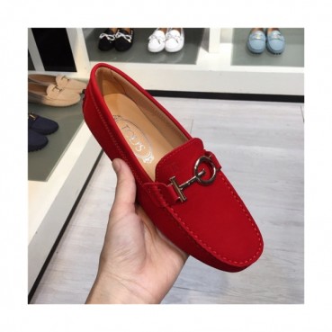 Tod's 2020 Women's Leather Loafer - 토즈 2020 여성용 레드 로퍼,Size(225