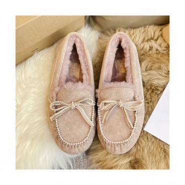 Ugg 2020 Women's Leather Wool Loafer - 어그 2020 여성용 레더 울 로퍼,Size(225