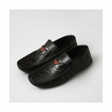 [업 신상]Armani 2020 Mens Leather Loafer - 알마니 2020 남성용 레더 로퍼 ARMS0352,Size(240 