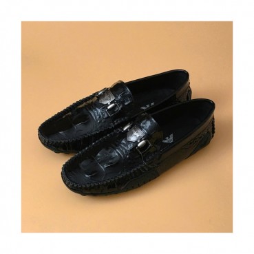 [업 신상]Armani 2020 Mens Leather Loafer - 알마니 2020 남성용 레더 로퍼 ARMS0338,Size(240 