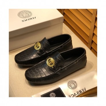 Versace 2020 Mens Leather Loafer - 베르사체 2020 남성용 레더 로퍼 VERS0296,Size(240 