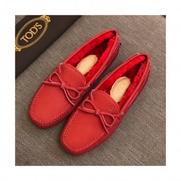 Tod's 2019 Ladies Suede & Wool Loafer - 토즈 2019 여성용 스웨이드&울  로퍼 TODS0045.Size(225 