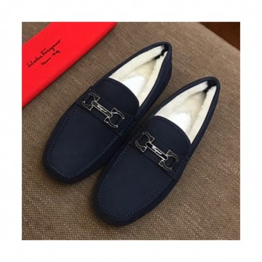 Ferragamo 2019 Mens Suede & Wool Loafer - 페라가모 2019 남성용 스웨이드&울 로퍼 FGMS0088,Size(240 