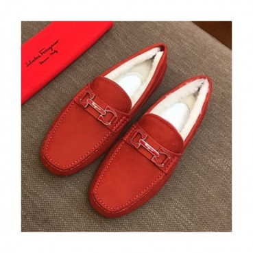 Ferragamo 2019 Mens Suede & Wool Loafer - 페라가모 2019 남성용 스웨이드&울 로퍼 FGMS0087,Size(240 