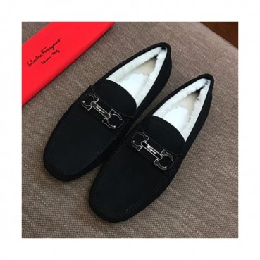 Ferragamo 2019 Mens Suede & Wool Loafer - 페라가모 2019 남성용 스웨이드&울 로퍼 FGMS0086,Size(240 