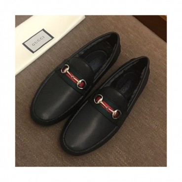 Gucci 2019 Mens Leather Wool Loafer - 구찌 2019 남성용 레더&울 로퍼 GUCS0369.Size(240 