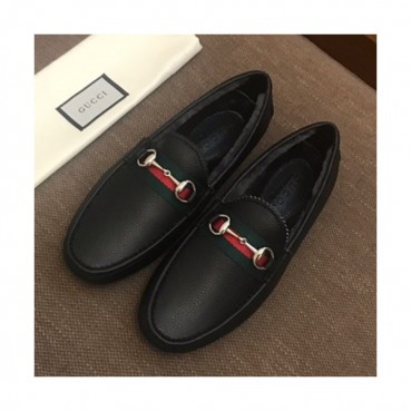 Gucci 2019 Mens Leather Wool Loafer - 구찌 2019 남성용 레더&울 로퍼 GUCS0368.Size(240 