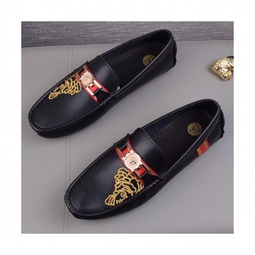 Versace 2019 Mens Leather Loafer - 베르사체 2019 남성용 레더 로퍼,VERS0073.Size (240 