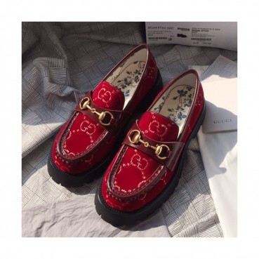 Gucci 2019 Ladies Velvet Loafer - 구찌 2019 여성용 벨벳 로퍼 GUCS0358.Size(225 