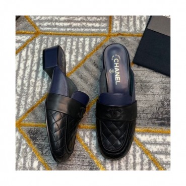 Chanel 2019 Ladies Leather Bloafer - 샤넬 2019 여성용 레더 블로퍼 CHAS0301.Size(225 