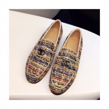 Chanel 2019 Ladies Tweed Loafer - 샤넬 2019 여성용 트위드 로퍼 CHAS0287.Size(225 