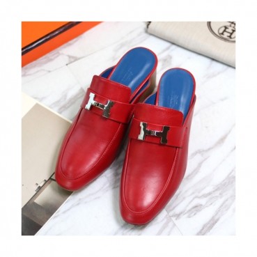 Hermes 2019 Ladies Leather Middle Heel Bloafer- 에르메스 2019 여성용 레더 미들힐 블로퍼 HERS0186,Size(225 