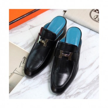 Hermes 2019 Ladies Leather Middle Heel Bloafer- 에르메스 2019 여성용 레더 미들힐 블로퍼 HERS0185,Size(225 