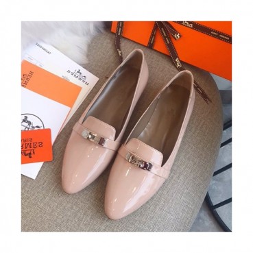 Hermes 2019 Ladies Leather Loafer- 에르메스 2019 여성용 레더 로퍼 HERS0169,Size(225 