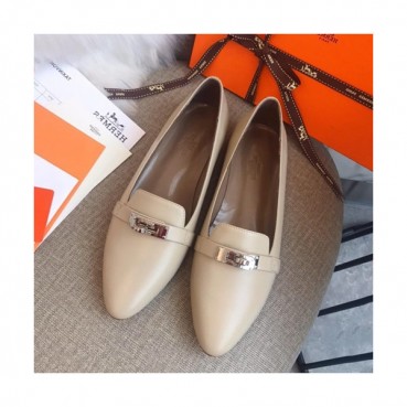 Hermes 2019 Ladies Leather Loafer- 에르메스 2019 여성용 레더 로퍼 HERS0167,Size(225 