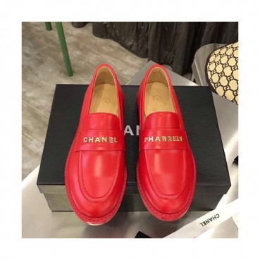 Chanel 2019 Ladies Leather Loafer - 샤넬 2019 여성용 레더 로퍼 CHAS0230.Size(225 