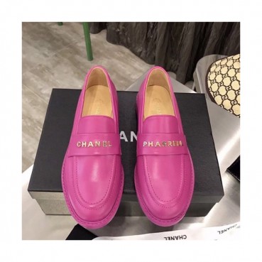 Chanel 2019 Ladies Leather Loafer - 샤넬 2019 여성용 레더 로퍼 CHAS0225.Size(225 