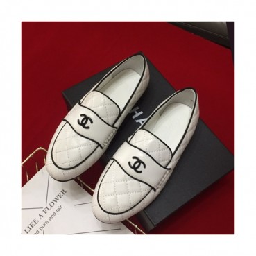 Chanel 2019 Ladies Leather Loafer - 샤넬 2019 여성용 레더 로퍼 CHAS0215.Size(225 