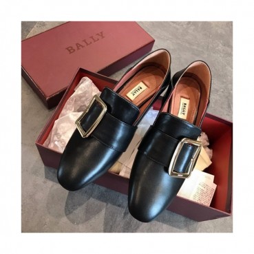 Bally 2019 Ladies Leather Middle Heel Loafer - 발리 2019 여성용 레더 미들힐 로퍼, BALS0013.Size(225 