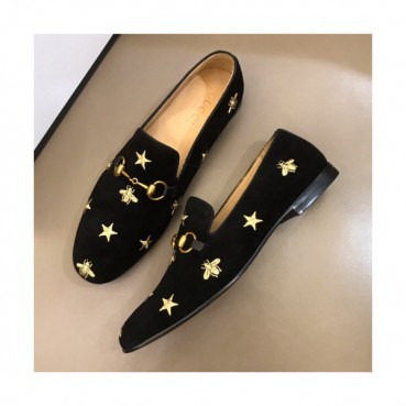 [미러급]Gucci 2019 Mens Business Honeybee Suede Leather Loafer- 구찌 남성 비지니스 꿀벌 스웨이드 레더 로퍼 Guc01114x.Size(240 
