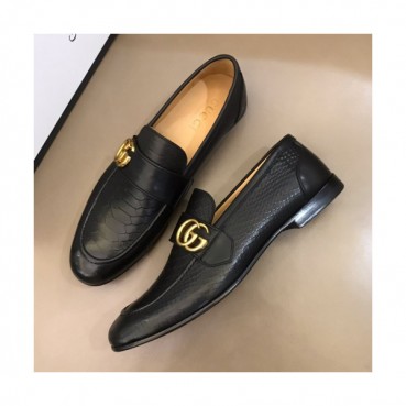 Gucci 2019 Mens Business GG Logo Leather Loafer- 구찌 남성 비지니스 GG로고 레더 로퍼Guc01108x.Size(240 