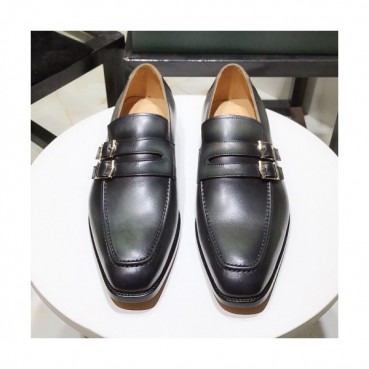 [커스텀급]Berluti 2019 Mens Metal Buckle Strap Business Leather Loafer - 벨루티 2019 남성 메탈 버클 스트랩 비지니스 레더 로퍼 Bert0015x.Size(245 