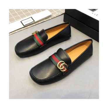 Gucci 2019 Mens GG Metal Buckle Leather Loafer- 구찌 남성 GG 메탈 버클 레더 로퍼 Guc01231x.Size(240 