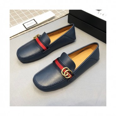 Gucci 2019 Mens GG Metal Buckle Leather Loafer- 구찌 남성 GG 메탈 버클 레더 로퍼 Guc01230x.Size(240 