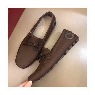 Ferragamo 2019 Mens Ribbon Leather Loafer - 페라가모 남성 리본 레더 로퍼 Fer02x.Size(240 