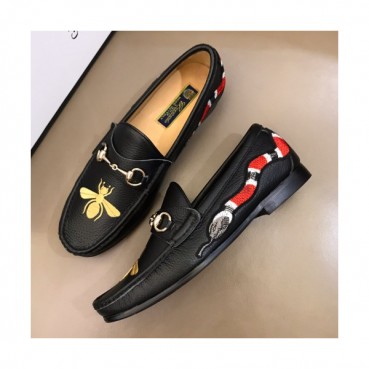 [미러급]Gucci 2019 Mens Business Horsbit Honeybee Leather Loafer- 구찌 남성 비지니스 꿀벌 홀스빗 레더 로퍼 Guc01170x.Size(240 