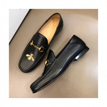 [미러급]Gucci 2019 Mens Business Horsbit Honeybee Leather Loafer- 구찌 남성 비지니스 꿀벌 홀스빗 레더 로퍼 Guc01167x.Size(240 
