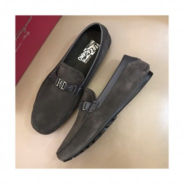 Ferragamo 2019 Mens Metal Logo Leather Loafer - 페라가모 남성 메탈 로고 레더 로퍼 Fer0275x.Size(240 